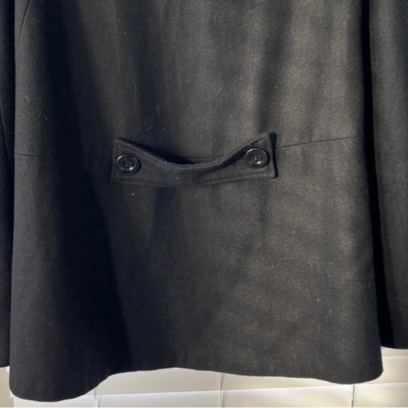 Steve Madden Wool Cape Black Size S/M - Picture 3 of 6